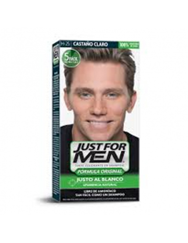 TINT MASCULINA JUST FOR MEN CABELLO CASTAÑO CLARO H-25  