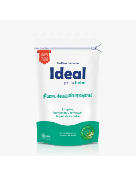 T HUMEDAS IDEAL ALOE VERA 50UN