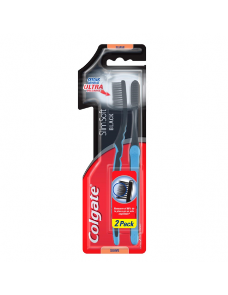 CEPILLO D.COLGATE SLIM SOFT BLACK 2X1