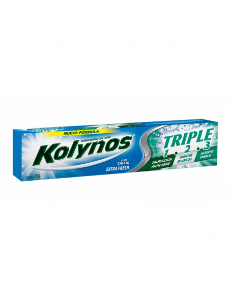 DENTIFRICO KOLYNOS TRIPLE EXTRA FRESH 90GR
