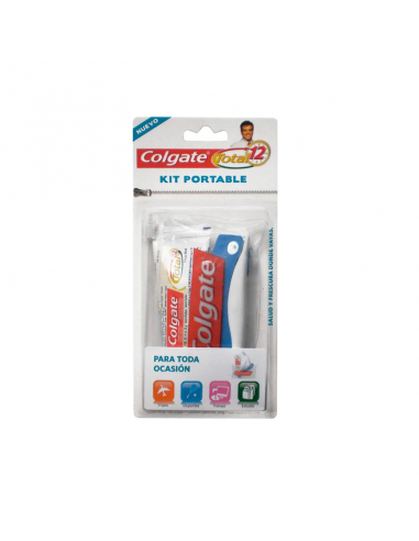 CEPILLOS DE DIENTES COLGATE KIT CEPILLO PORTABLE + DENTíFRICO  