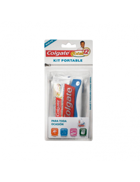 CEPILLOS DE DIENTES COLGATE KIT CEPILLO PORTABLE + DENTíFRICO  