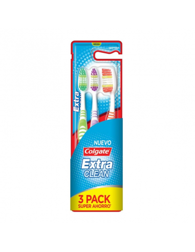 CEPILLOS DE DIENTES COLGATE EXTRA CLEAN LLEVE3 PAG2 3 UN