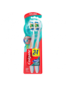 CEPILLO D.COLGATE 360 SUAVE 2X1