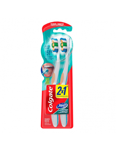 CEPILLOS DE DIENTES COLGATE 360 PRECIO ESPECIAL 2X1 2 UN