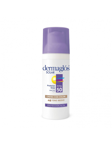 PROT SOLAR DERMAGLOS F50 FACIAL T MEDIO 50