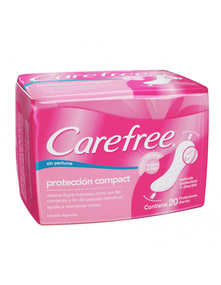 PROT.DIARIO CAREFREE COMPACT S/A Y S/P 20