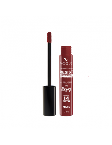 LABIALES VOGUE RESIST LIQUIDO 100%MATTE INVENCIBLE  