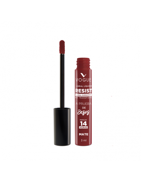 LABIALES VOGUE RESIST LIQUIDO 100%MATTE INVENCIBLE  