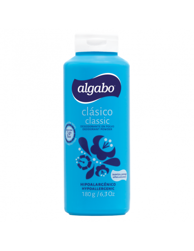 TALCOS ALGABO CLASICO CELESTE TALQUERA 180 GR