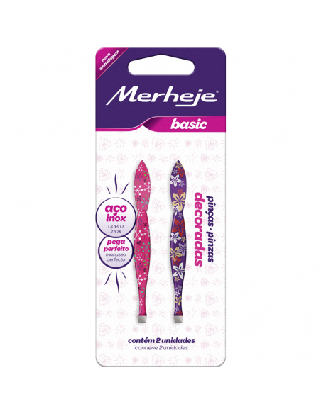 PINZA PARA DEPILAR MERHEJE BASIC X2 DEC