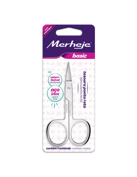 TIJERA PARA UÑAS MERHEJE PUNTA RECTA