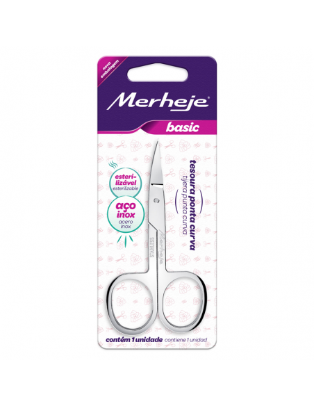 TIJERA PARA UÑAS MERHEJE PUNTA CURVA
