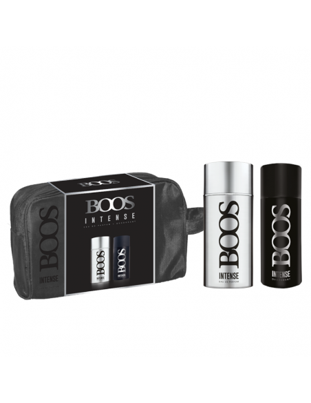 SET DE PERFUME BOOS INTENSE + DEO + NECESER 60 CC