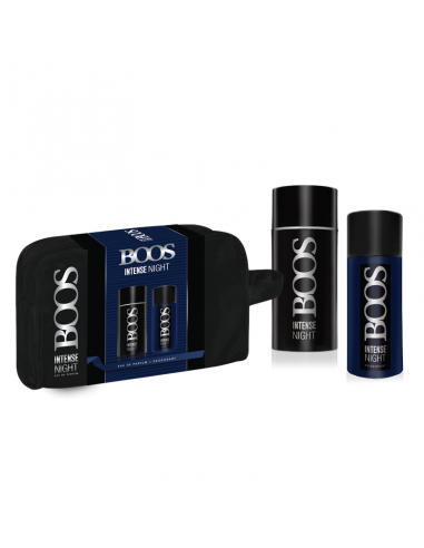SET DE PERFUME BOOS INTENSE NIGHT EDP + DEO + NECESER 60 CC