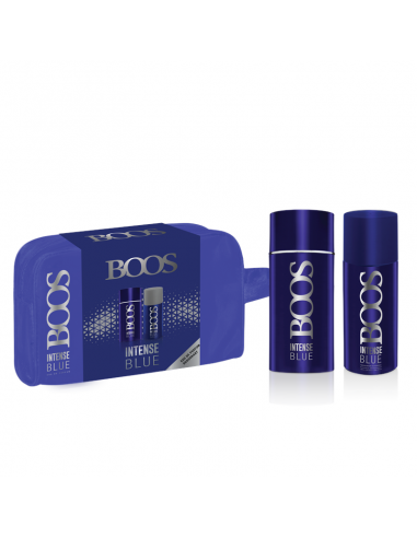 SET DE PERFUME BOOS INTENSE BLUE EDP + DEO + NECESER 60 CC