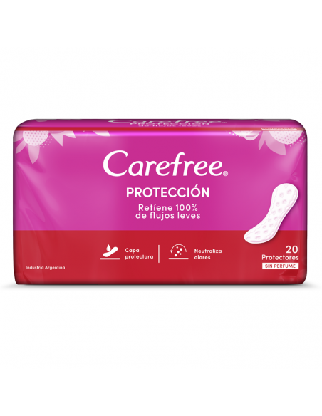 PROT.DIARIO CAREFREE PROTEC S/A Y S/P 20U