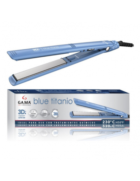 PLANCHA GAMA ELEGANCE 3D BLUE TITANIO