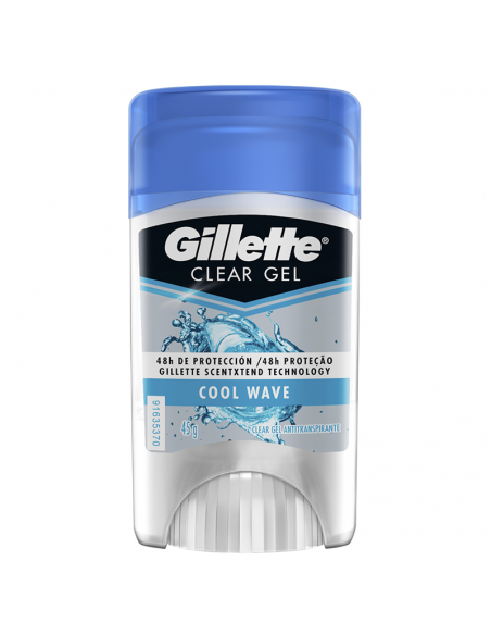 DESODORANTE PERSONAL GILLETTE GEL MINICLEAR COOL WAVE 45 GR