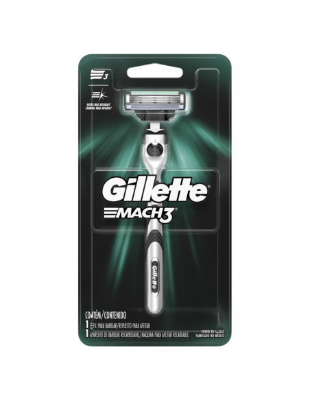 GILLETTE MACH 3 RAZOR MAQ 1UN