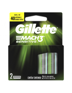 GILLETTE MACH 3 SENSITIVE CRT 2UN