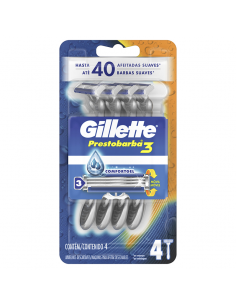 GILLETTE PRESTOBARBA 3 4UN