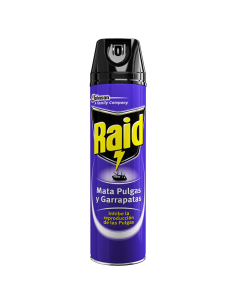 INSECTICIDA RAID PULGAS Y GARRAPATAS 390CC