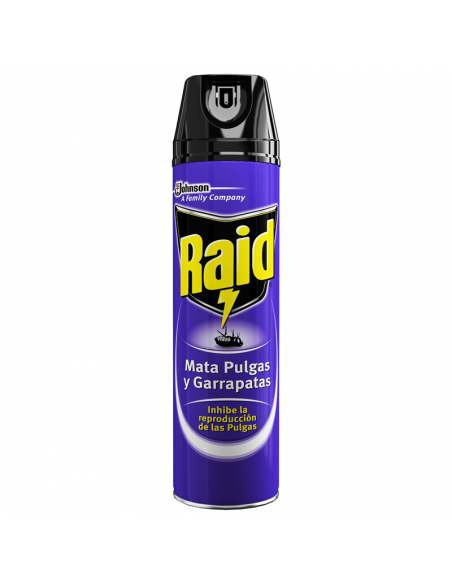 INSECTICIDA RAID PULGAS Y GARRAPATAS 390CC