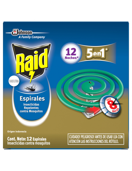 ESPIRALES RAID VERDE 12UN