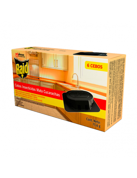 INSECTICIDA RAID 6 CEBOS 1UN