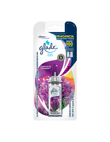 DEO.AMB GLADE TOQUE LAVANDA REP 12CC