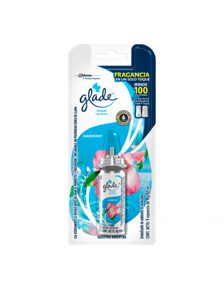 DEO.AMB GLADE TOQUE HARMONY REP 12CC