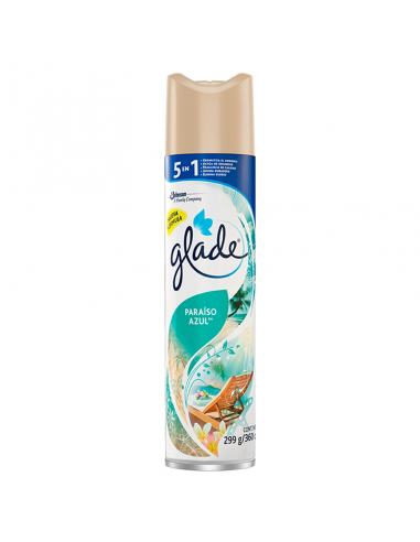 DESODORANTE DE AMBIENTE GLADE PARAíSO AZUL 360 CC