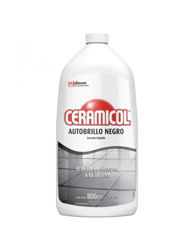 CERAS PARA PISOS CERAMICOL NEGRO BOTELLA 800 CC