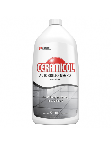 CERAS PARA PISOS CERAMICOL NEGRO BOTELLA 800 CC