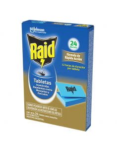 INSECTICIDA RAID TABLETAS 24UN