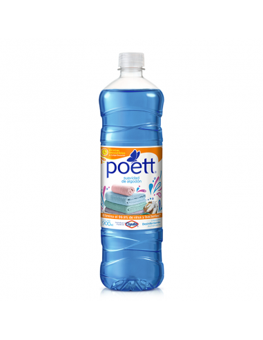 DESINFECTANTES LIQUIDOS POETT SUAVIDAD DE ALGODóN 900 CC