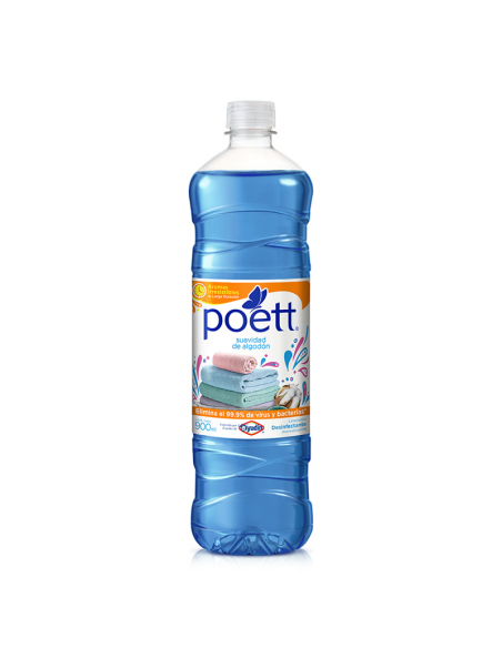 DESINFECTANTES LIQUIDOS POETT SUAVIDAD DE ALGODóN 900 CC