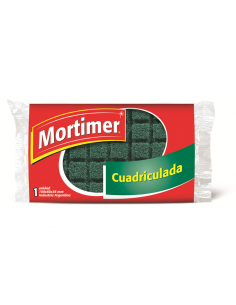 ESPONJA MORTIMER CUADRICULADA 1UN