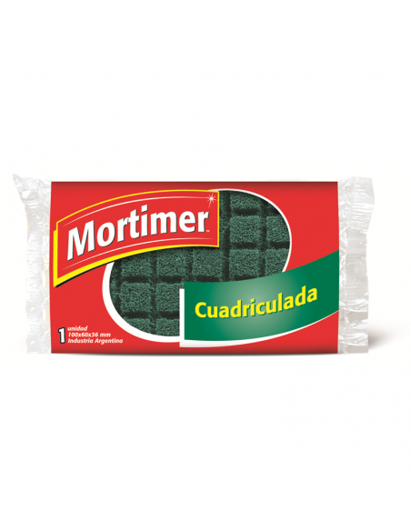 ESPONJA MORTIMER CUADRICULADA 1UN