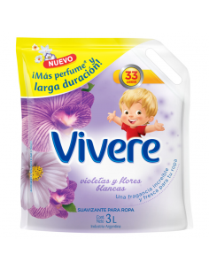 SUAVIZANTE VIVERE VIOL Y FL BLANCAS DP 3LT