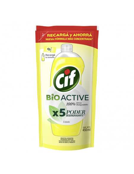 DET.CIF BIOACTIVE LIMON DP 450CC