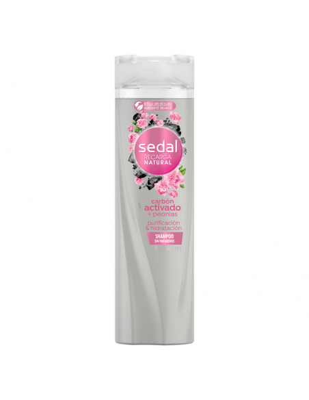 SH.SEDAL CARBON ACTIVADO Y PEONIAS 340CC