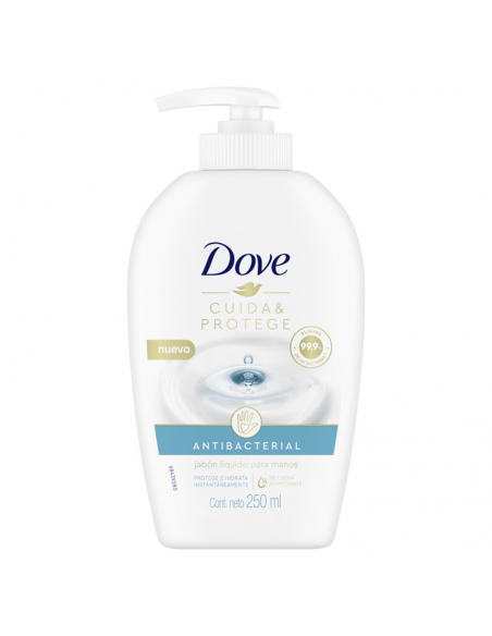 JABONES DE TOCADOR DOVE ANTABTERIAL HUMECTANTE 250 CC