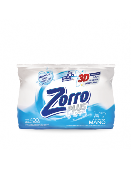 DET.POLVO ZORRO BICARBONATO REGULAR 400GR