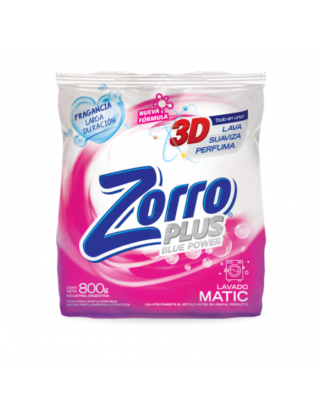 DET.POLVO ZORRO BICARBONATO REGULAR 800GR