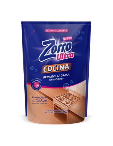 LIMPIADORES ZORRO ANTIGRASA DOY PACK 450 CC