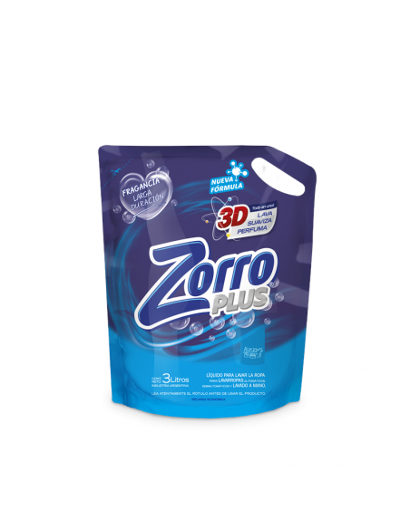 DET.LIQ ZORRO CLASICO PLUS DP 3LT