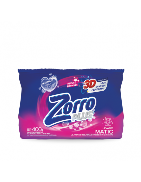 DET.POLVO ZORRO CLASICO MATIC 400GR