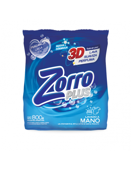 DET.POLVO ZORRO CLASICO REGULAR 800GR